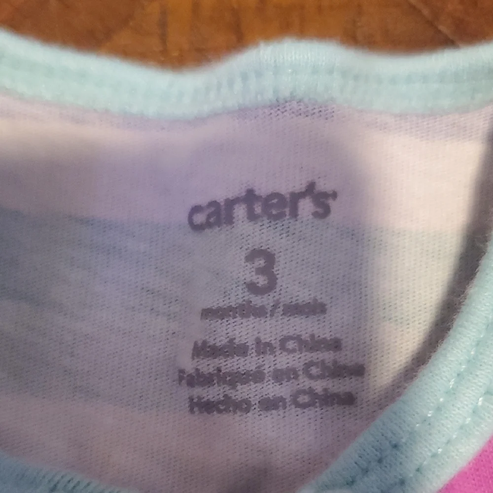 Carter's Striped Bodysuit - Pink, Blue, Purple, White